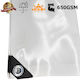 Waterproof Tarpaulin With Rings 650 Gr/m² White 4x6 M Dalimond