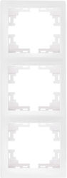Lezard Switch Frame Triple Vertical White Mira 701.0200153