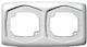 R-2ch Ospel Horizontal Frame 2 Positions White Ton