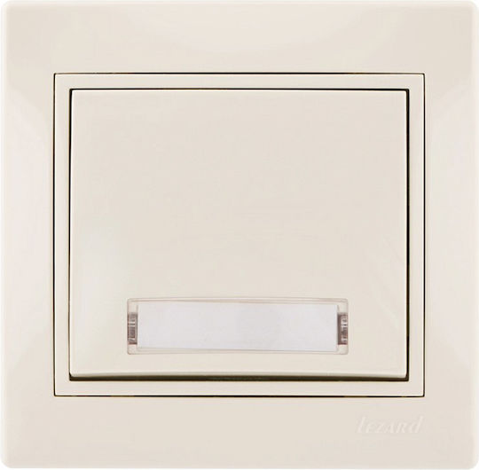 Lezard Illuminated Push Button Sign Cream Mira Complete 701.0303120