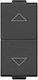 Wandschalter X2 Verriegelt 1p No+no 10a Carbon Matt Neve Up