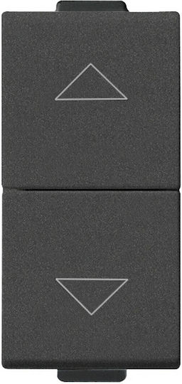 Wandschalter X2 Verriegelt 1p No+no 10a Carbon Matt Neve Up