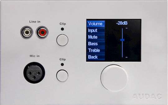 Audac Mwx-65 Бял Всичко В Едно Стенен Контролер Матрица Mtx Бял