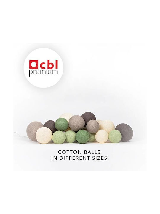 Cotton Ball Lights Лампички Гирлянди за външно ...