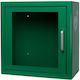 Wall-Mounted Metal Defibrillator Storage Cabinet Arky Green