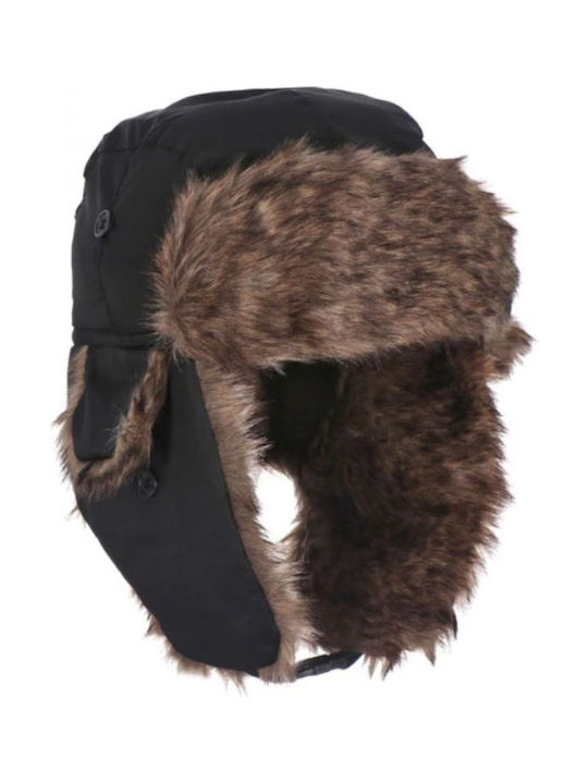 Winter Fur Hat with Ear Flaps Special Clip Clos...