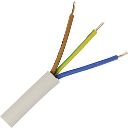 Кабел Nym A05vv-u 5x2.5mm2 Бял