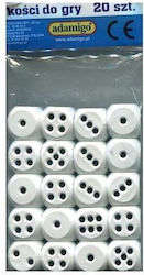 Adamigo Dice White 20 Pieces