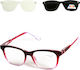 Alpin 10717 Clip On Women Reading Glasses +1.00...