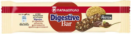 Παπαδοπούλου Digestive Bar Μπάρα Δημητριακών με Σοκολάτα 28gr