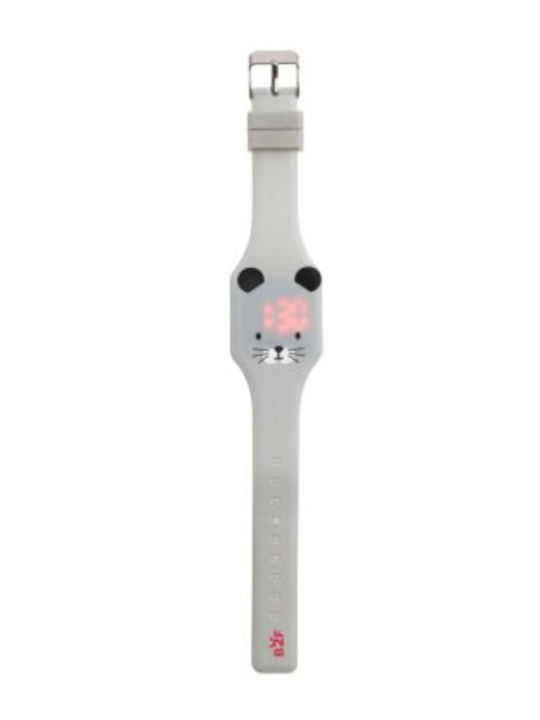 Miquelrius Kids Digital Watch with Silicone Strap Gray