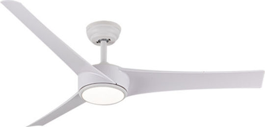 Primo PRCF-80674 Deckenventilator 132cm mit Leuchte Weiß