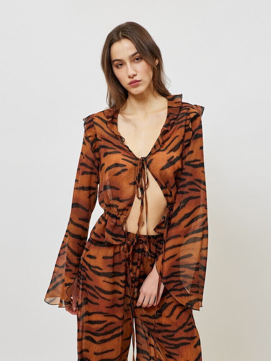 SunsetGo! Bluza Damă Maro Top