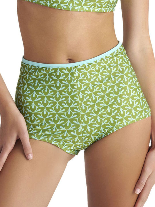 Bikini Shorts Ψηλόμεσο Πρασινο