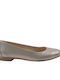 Leather Ballerinas Gold