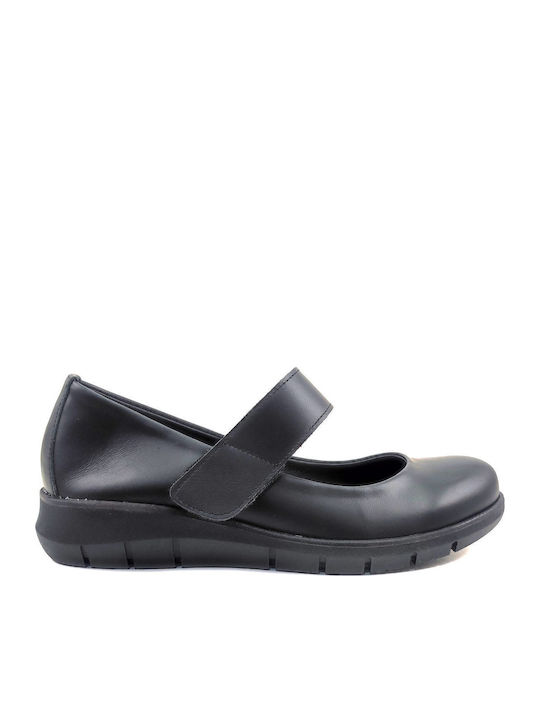Leather Ballerinas Black