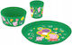 Koziol Feeding Set made of Plastic Green 3pcs