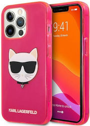 Karl Lagerfeld Choupette Head Fuchsia (iPhone 13 Pro Max)