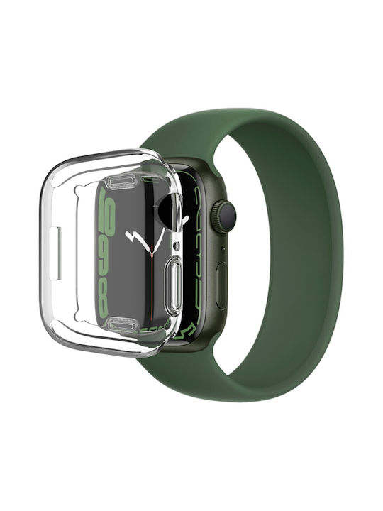 Imak Ux-3 Plastikhülle in Transparent Farbe für Apple Watch Series 7, 8, 9 - 41mm