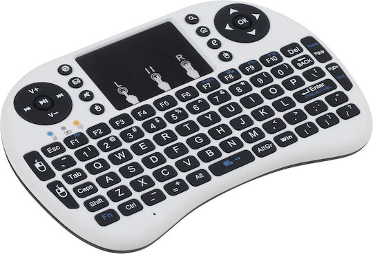 Quer KOM0479 Kabellos Bluetooth Tastatur mit Touchpad Englisch US Weiß