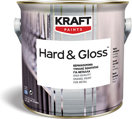Kraft Hard & Gloss Βερνικόχρωμα Υψηλής Ποιότητας Μέταλλα 180ml Θαλασσα