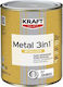 Kraft Metal 3in1 Metallized Αντισκωριακό Μετάλλων 750ml Πράσινο Ματ