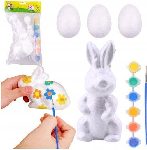 Lean Toys Oster Ei Styropor Set 3 Stück