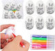 Lean Toys Easter Egg Styrofoam Set 6 Pieces (Va...