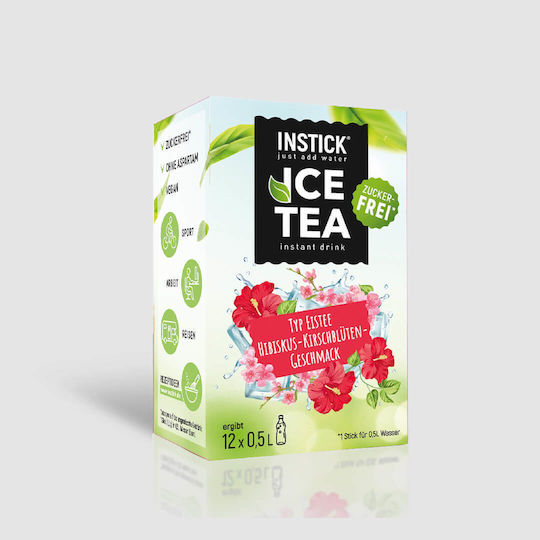 Instick Eistee Kirsche Pulver Ohne Kohlensäure 500ml