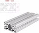 Linear Rail Extrusion Aluminum Profile Anodized 1000mm 4080 T-slot