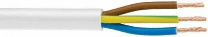 Eurolamp Καλώδιο Ρεύματος Διατομή 3x2.5mm² Λευκό 1m