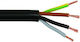 Flexibles Netzkabel 4x1mm Schwarz