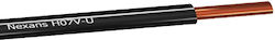 Nya Runeasy H07v-u 2.5 Mm2 Black Power Cable 100m