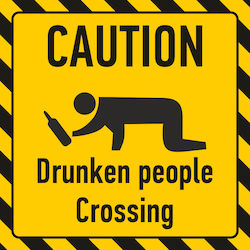 Drunken People Crossing 20x20 Drunken People Crossing 20x20