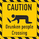 Drunken People Crossing 30x30