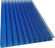 Κυψελωτό Πολυκαρβονικό Φύλλο 10mm Μπλε 210x600cm