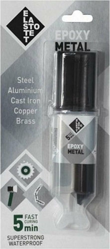 Κολλα Εποξικη 2 Συστατικων Μεταλλα 25ml Elastotet Epoxy Metal 191043 191043