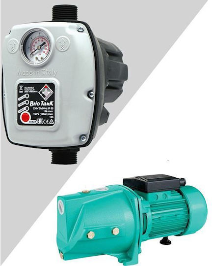 Electronic Water Pressure Pump Unit Jet Brio Tank 750w 1.0hp Jet-100a Zita Pump