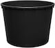 Large Plastic Buckets 1500 Stam Black 158x110h