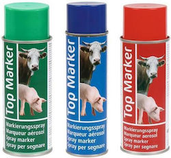 Синьо Спрей За Маркиране На Говеда Кози Или Свине Top Marker 500ml