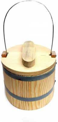 Wooden Pine Churn Lid 2.2 Liters 19x18cm Country House Home
