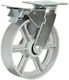 Ruotec Ρόδα 150x50mm Υπερβαρέως Τύπου Υψηλών Θερμοκρασιών Περιστρεφόμενη Διπλό Φρένο 502.000.037.160