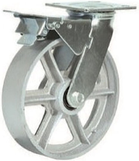 Ruotec Wheel 100x50mm Heavy Duty High Temperature Type Rotating Double Brake 502.000.037.100