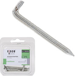 Fisco 4x60 Steel Bend Hook Blister 10 Pieces 61810