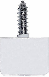 White Screw-On Shelf Pads 24pcs
