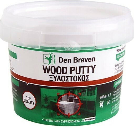 Wood Putty Water Den Braven 0.20kg Natural 189-609a#φυσι#