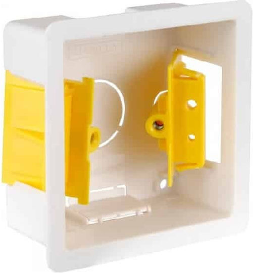 Plastik Anschlussdose 83x83x36 Trockenbau Gipskarton Gang-Back Box