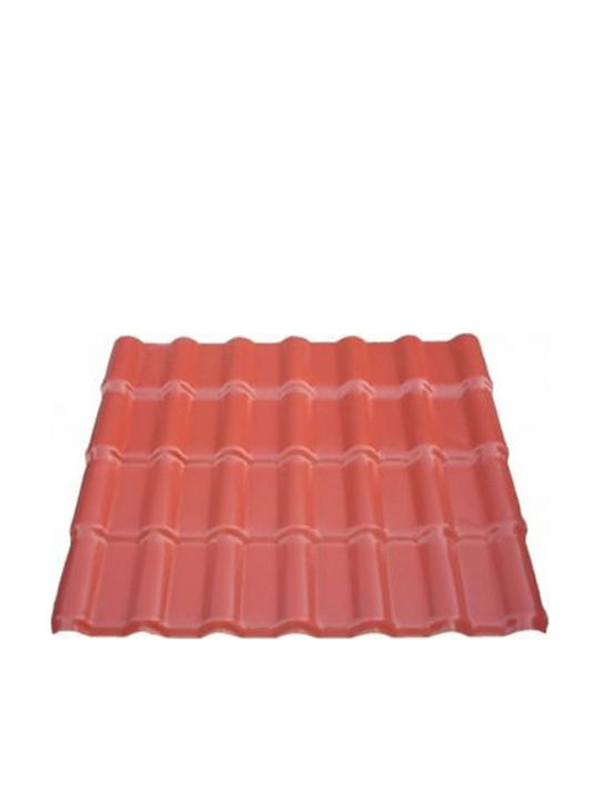 Πλαστικό Φύλλο Κεραμίδι Asa-pvc Κόκκινο 104x306cm