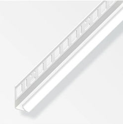 Προφίλ Πλακιδίων Πλαστικό Pvc 8x8mm 2,8m Λευκό 575530.0032 Πλαστικό Λευκό
