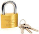Egret Brass Slim Padlock 30mm
